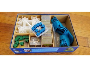 carcassonne organization tile grid set toy & game accessories boardgame boardgames board organizer 3d print model - Mito3D
