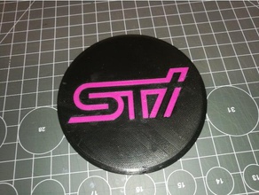 subaru sti cup coasters kitchen & dining emblem logo wrx 3d print model - Mito3D