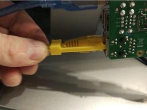 cabo ethernet clipe de reparação retrabalho computador suporte do rj45 3d print model - Mito3D