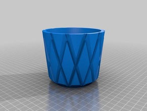 geométricas maceta - sin drenaje al aire libre y jardín 3d print model - Mito3D