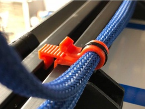 'dragon' wire clip 1515 extrusion 80 20 3 sizes 3d printer accessories 3d print model - Mito3D