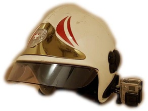msa f1sf gopro montage de la caméra sapeur-pompier le casque 3d print model - Mito3D