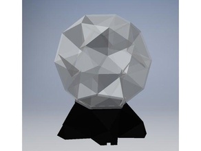 icosidodecahedron lamp sculptures 3d print model - Mito3D
