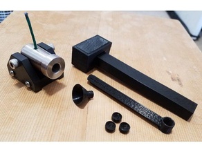 bolsillo cañón de accesorios Calibre 30 el embudo martillo mini sabot scoop 3d print model - Mito3D