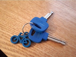 bike keyring keychain keychains keyfob 3d print model - Mito3D