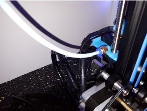 soft bowden filament guide fitting 3d printer parts extender cable management cr-10 ender 2 3 3d print model - Mito3D