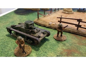 28-11 matilda tank araç 28 mm cıvata eylem wargaming II 3d print model - Mito3D