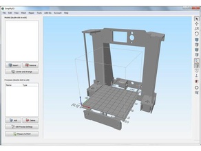 anet a6 modelo de cama simplify3d La impresión en 3d la imagen perfil construir el marco placa construcción plataforma simplificar 3d print model - Mito3D