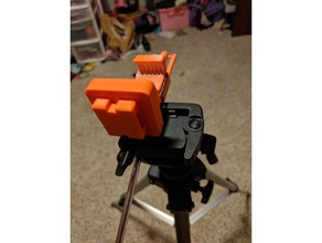 vanguardia clip de teléfono montaje la cámara fotografía en trípode 3d print model - Mito3D