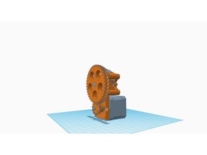 ausgerichtet boweden extruder flexable-filament-fähig 3d-Drucker Teile anet a8 bowden geared wade-extruder 3d print model - Mito3D