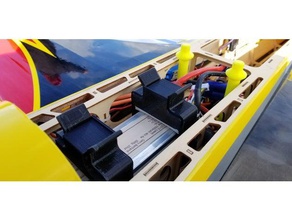 Akku gedrückt halten r c Fahrzeuge Batterie Akku-box Batterie-Halter lipo-Akku radio control gesteuert rc-Flugzeug rc Flugzeug Teile 3d print model - Mito3D