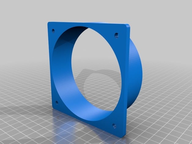 flexible duct fan connections 3D print model - Mito3D