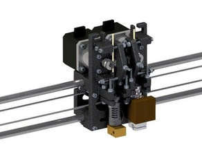 prusa i3 de doble extrusor x-carridge Impresora 3d extrusoras 3d print model - Mito3D