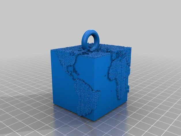 dünya box v3 Anahtarlık 3D print model - Mito3D