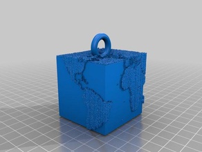 Welt-box v3 Schlüsselanhänger 3d print model - Mito3D