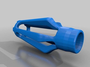 nerf cosmetic muzzles mechanical toys birdcage muzzle nerfgun nerfmod blaster gun mod 3d print model - Mito3D
