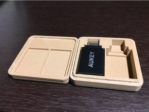 caso aukey usb-adaptador ca eletrônica adaptador usb c 3d print model - Mito3D