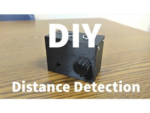 diy arduino distance detection device electronics battery portable ultrasonic sensor 3d print model - Mito3D