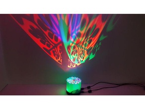 rgb-Projektor-Lampe Dekor 28byj-48 28byj48 arduino nano Lampe Lampenschirm led die led-Lampe led-Lampen led-Licht led-Beleuchtung Beleuchtung Projektion Projektor Reflexion rgb rgb-led scetch Schrittmotor 3d print model - Mito3D