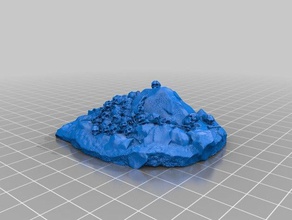 skull mound rocks wargame terrain toy & game accessories dungeon dungeons dragons rpg tabletop gaming 3d print model - Mito3D