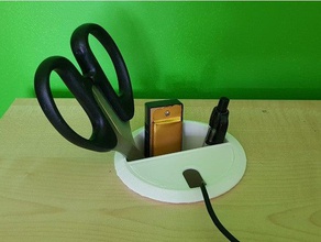 escritorio agujero cable tidys de la oficina el gestión cables ordenado titular pluma olla alambre 3d print model - Mito3D
