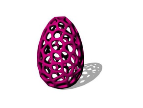 voronoi easter egg decor deco easteregg 3d print model - Mito3D