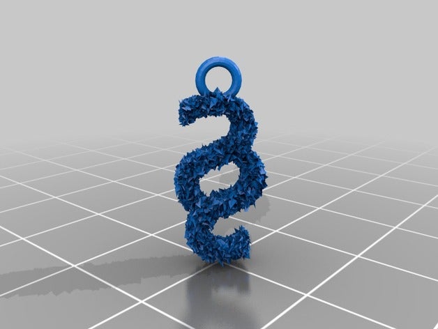 pedant paragraph fur mit pelz keychains 3D print model - Mito3D