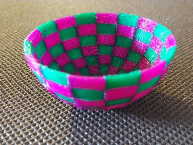 doppia estrusione ciotola arredamento 3D print model - Mito3D