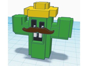 senor bumbo cactoni jogos de vídeo minecraft mumbo jumbo 3d print model - Mito3D