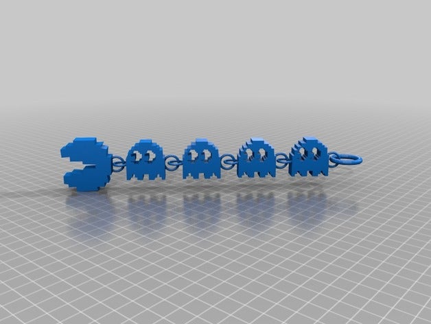 pac man llaveros 3D print model - Mito3D