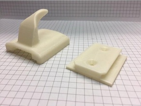 appendino con supporto household gancio hook 3d print model - Mito3D