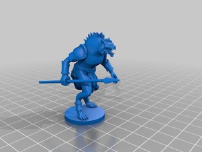 gnoll collezione giochi d&d dnd dungeons & dragons gnol iena monster pathfinder 3d print model - Mito3D