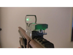 green dot reflex sight holographic rds red 3d print model - Mito3D