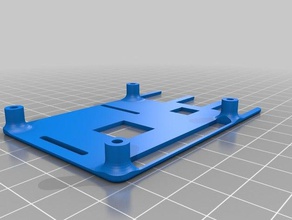 raspberry pi 3 caso cima do dissipador de calor versão eletrônica 3d print model - Mito3D