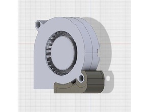 ventilador radial 5015 monte dbot conducto de refrigeración Impresora 3d las piezas 3d print model - Mito3D