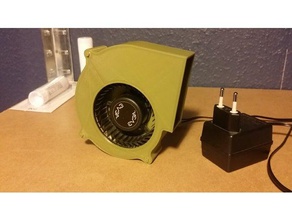 ventilador radial de habitação diy evga fã o verde radialfan 3d print model - Mito3D