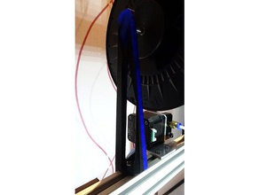filamentholder low-poly-design 3d-Drucker Teile 2040 am8 anet filament spool holder 3d print model - Mito3D