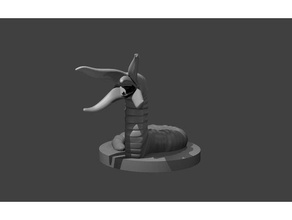 grick games d&d dnd dungeons & dragons pathfinder worm 3d print model - Mito3D