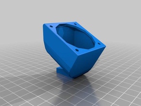 3d printer cooling fan support accessories 3d print model - Mito3D