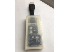 mitosis pro micro receiver case computer arduino dongle keyboard 3d print model - Mito3D