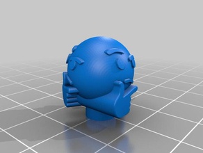 thinking emoji spinner mp select mini 3d printer parts extruder maylan monoprice 3d print model - Mito3D