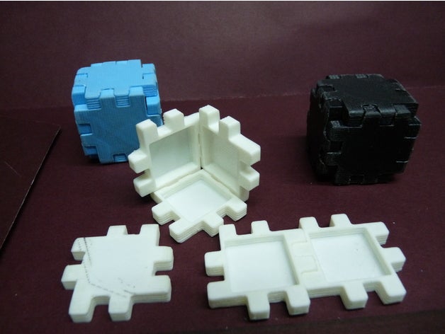 cube arm interactive art 3d puzzle cubo rompecabezas 3D print model - Mito3D
