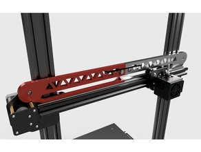 preliminar cr-10s eixo x estrutura de apoio Impressora 3d peças barra construção cr-10 cr10 cr10s creality suporte eixo-x 3d print model - Mito3D