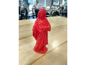 unknown saint people 3d scan limestone statue 3d print model - Mito3D