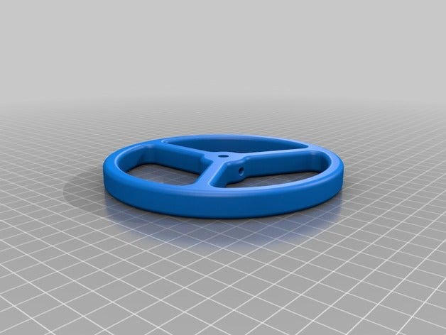 5 inch diameter hand wheel 6mm bore parts 3D print model - Mito3D
