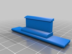 replicator 2 rear back bed platform clip mount 3d printer parts buildpl replicator2 3d print model - Mito3D