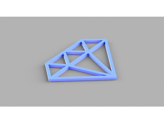 shinee logo diamond signs & logos korean kpop small 3D print model - Mito3D