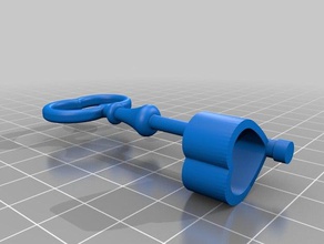 hugo cabret heart key 3d print model - Mito3D
