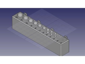 portabrocas para pannello strumenti drill chuck organizzazione 3d print model - Mito3D