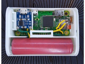 raspberry pi zero node electronics 18650 battery network w wireless 3d print model - Mito3D